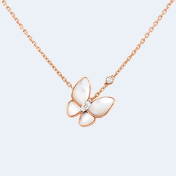 반클리프 앤 아펠 투 버터플라이 펜던트 목걸이